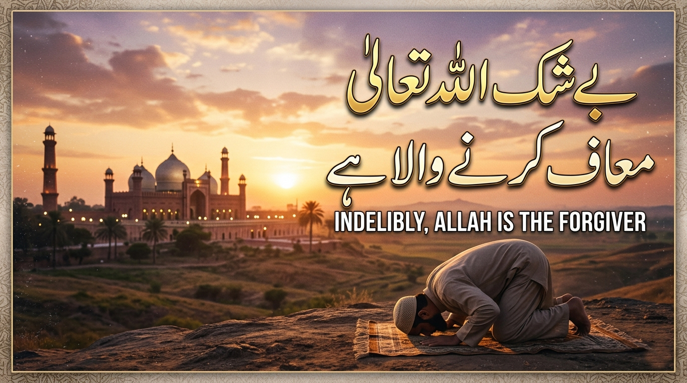 beyshak ALLAH meaf karney wala hai - indelibly, ALLAH is the gorgiver