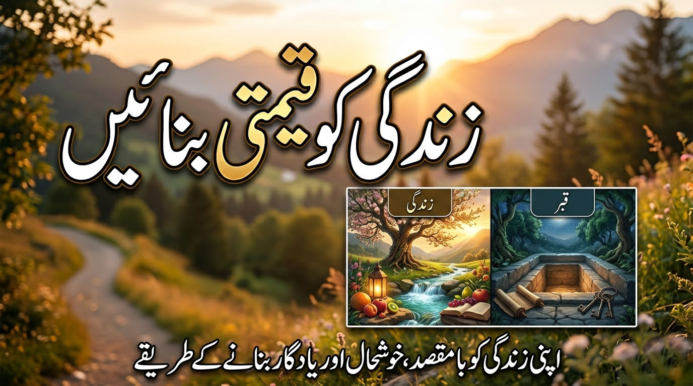 زندگی کو قیمتی بنائیں اعمال کے ساتھ